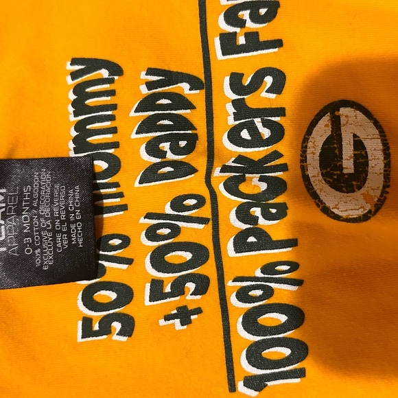 Baby Sports Bodysuit Lot Packers Wisconsin 0β3 Months - Picture 2 of 5